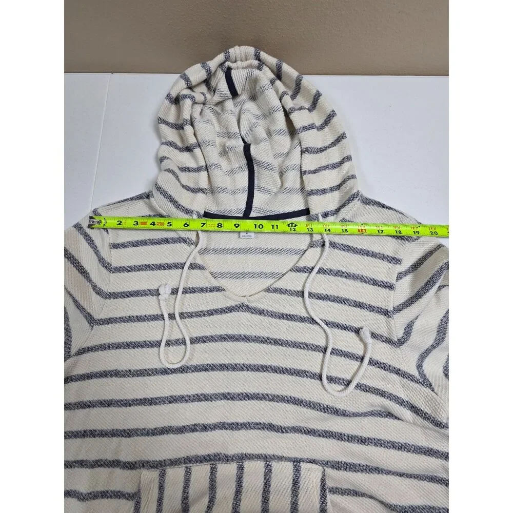 Old Navy Baja Hoodie XL Striped Waffle Knit Beach Pullover Coastal Boho - Picture 5 of 8